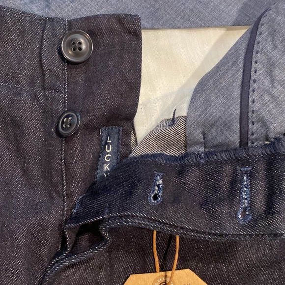 Lucky Brand SZ 33 Flat Front Trouser Style Denim Blue Pants New D37 - Picture 13 of 16